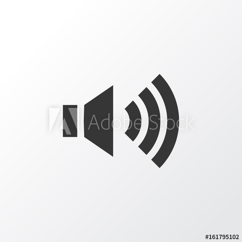 500x500 Volume Up Icon Symbol Premium Quality Isolated Megaphone Element