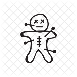 256x256 Voodoo Doll Icon Of Doodle Style