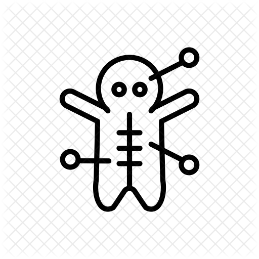 512x512 Voodoo Doll Icon Of Line Style