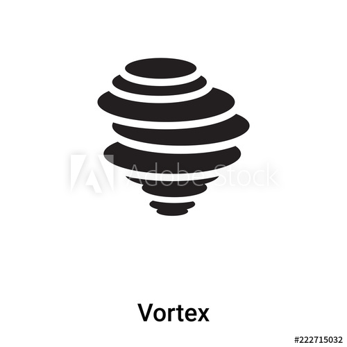 500x500 Vortex Icon Vector Isolated On White Background, Logo Concept