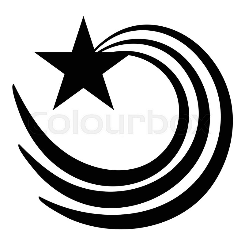 800x800 Vortex Star Icon Simple Illustration Stock Vector Colourbox