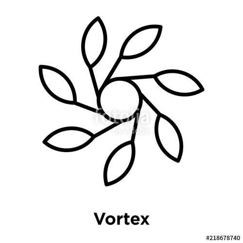 500x500 Vortex Icon Isolated On White Background Simple And Editable