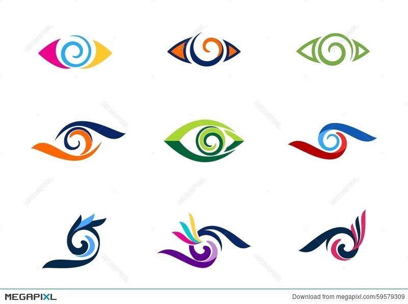 800x596 Eye Vision Logo, Fashion, Eyelashes, Collection Swirl Eyes Logos