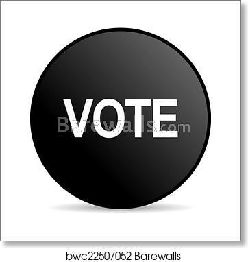 362x382 Vote Icon, Art Print Barewalls Posters Prints