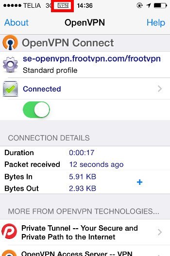 350x525 Best Vpn Openvpn For Iphoneipad Frootvpn Setup