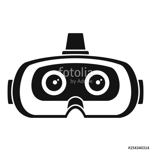 500x500 Virtual Reality Glasses Icon Simple Illustration Of Virtual