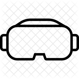 256x256 Vr Icon Of Line Style