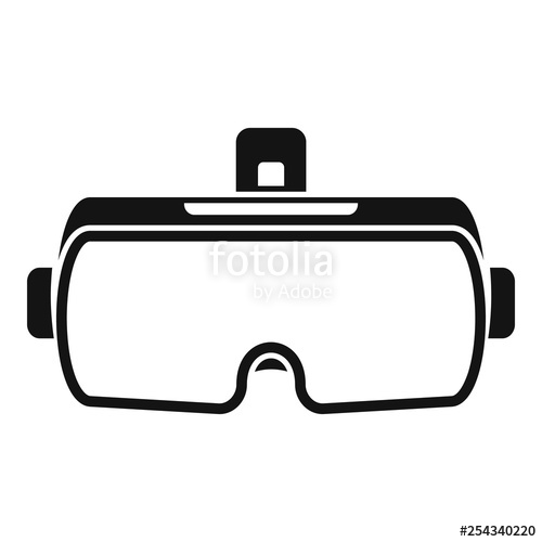 500x500 Vr Headset Icon Simple Illustration Of Vr Headset Vector Icon