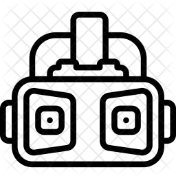 256x256 Vr Headset Icon Of Line Style