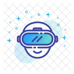 256x256 Vr Icon Of Colored Outline Style