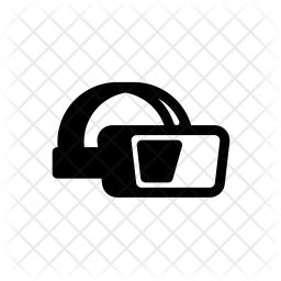 256x256 Vr Icon Of Glyph Style