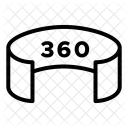 256x256 Vr Icon Of Line Style