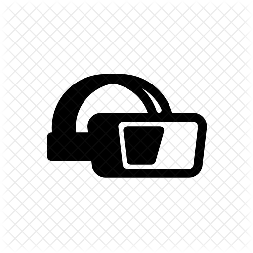 512x512 Vr Icon Of Glyph Style