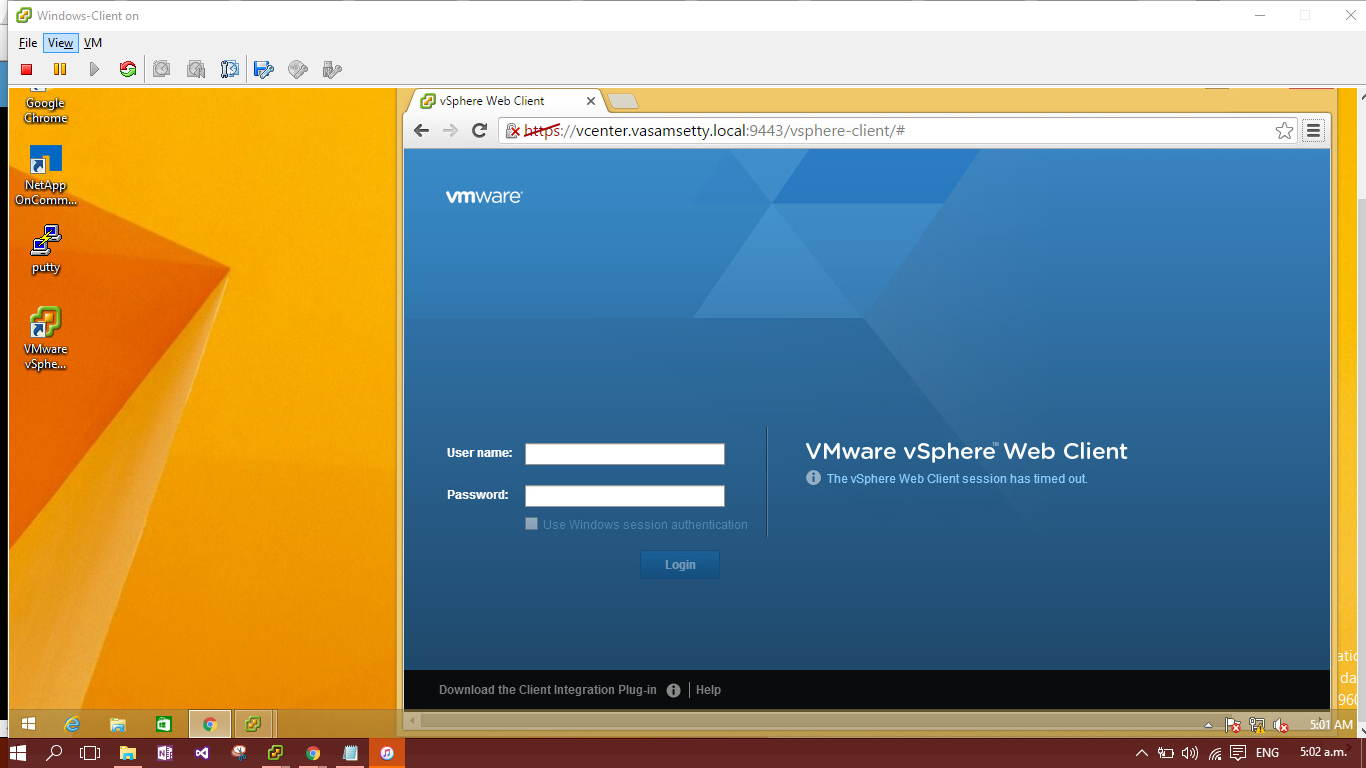 1366x768 Lab Using The Vmware Vsphere Web Client Naveen Vasamsetty