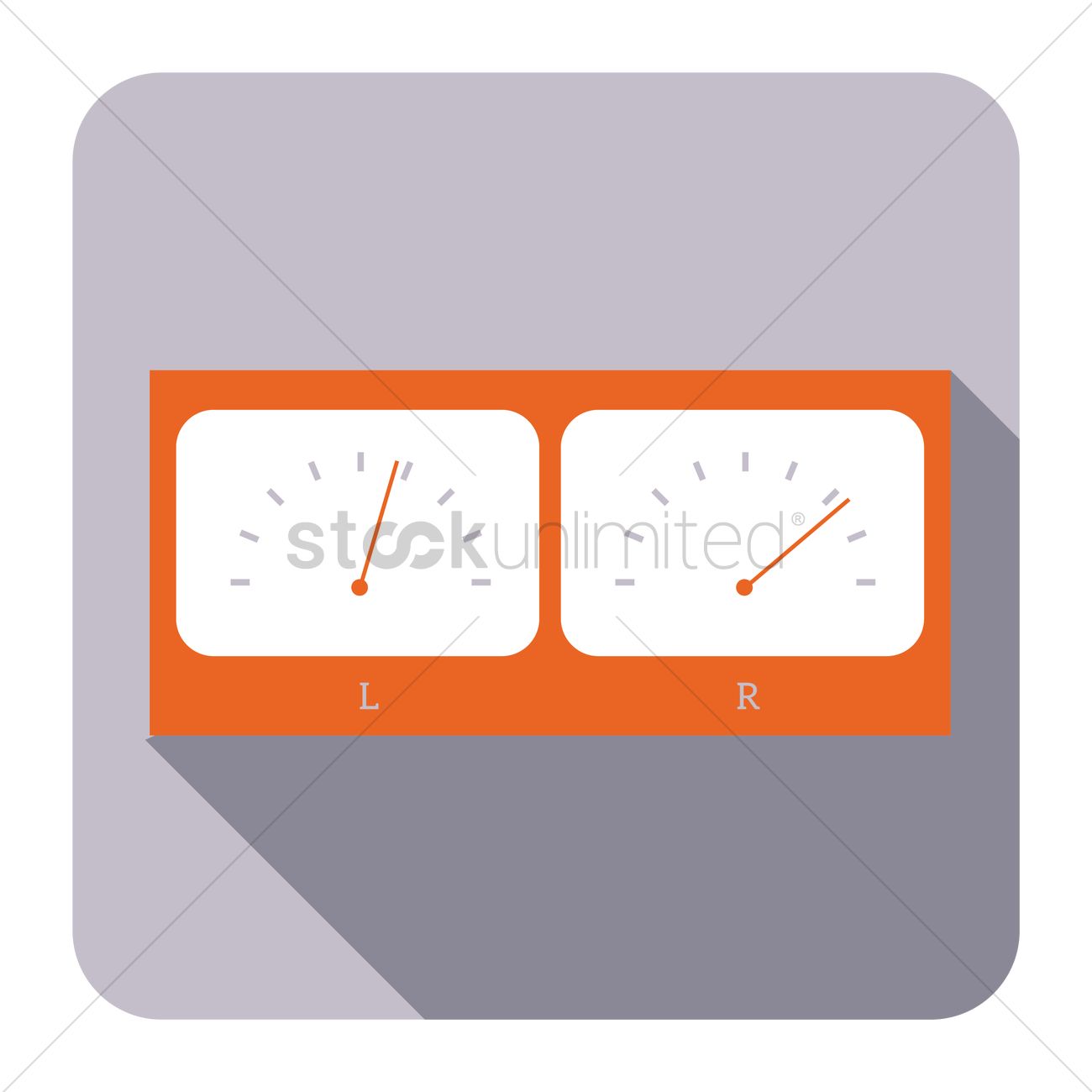 1300x1300 Free Analog Vu Meter Vector Image