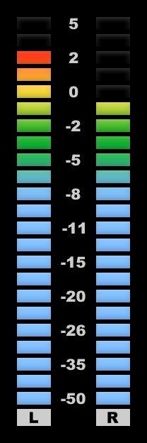 208x624 Simple Led Skin For Vu Meter
