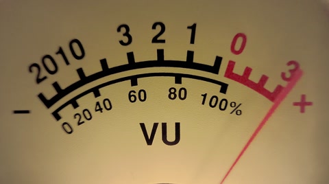 480x268 Vu Meter Preamp Stock Video Footage
