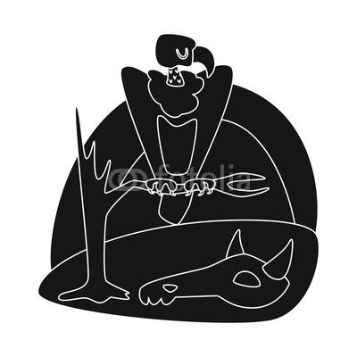 400x400 Vector Illustration Of Bird And Vulture Icon Collection Of Bird