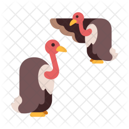 256x256 Vulture Icon Of Flat Style