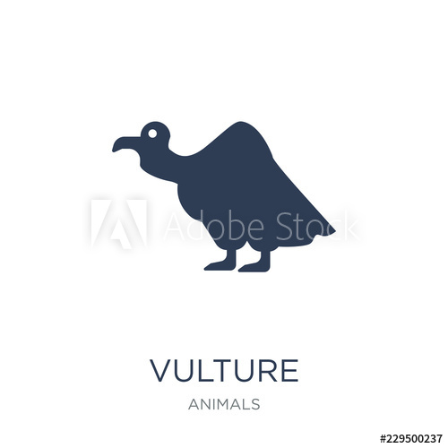 500x500 Vulture Icon Trendy Flat Vector Vulture Icon On White Background