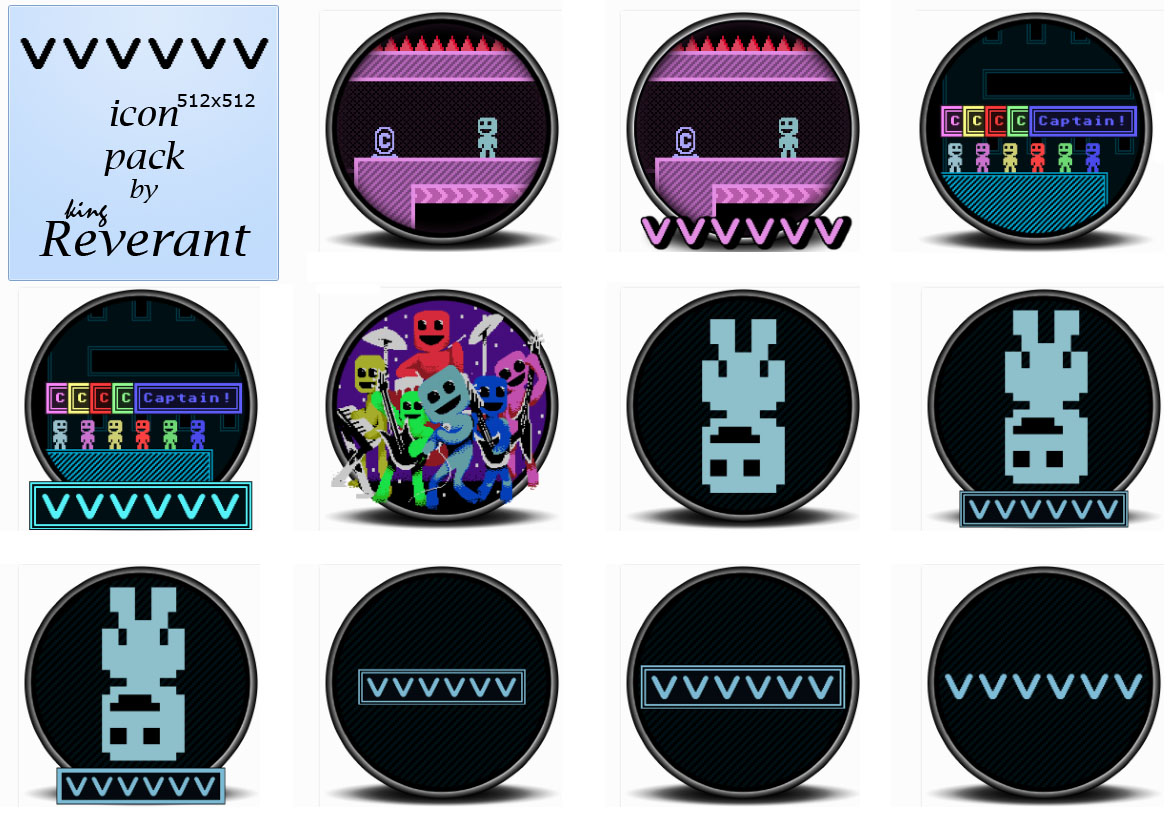 1173x823 Vvvvvv Game Icon Pack