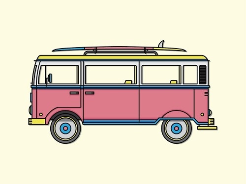500x375 Best Vw Icons Ol Bus Surf Images On Designspiration