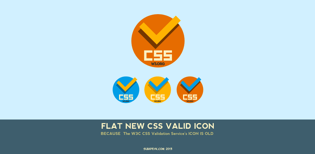 1024x500 Flat New Css Valid Icons