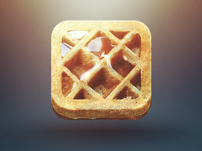 668x501 Waffle Icon Logo Graphic Design Inspiration Ios App Icon, Ios