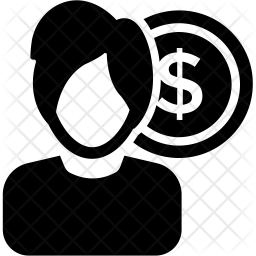 Employee Wages Icon Of Glyph Style 256x256 Employee Wages Icon Of Glyph Style