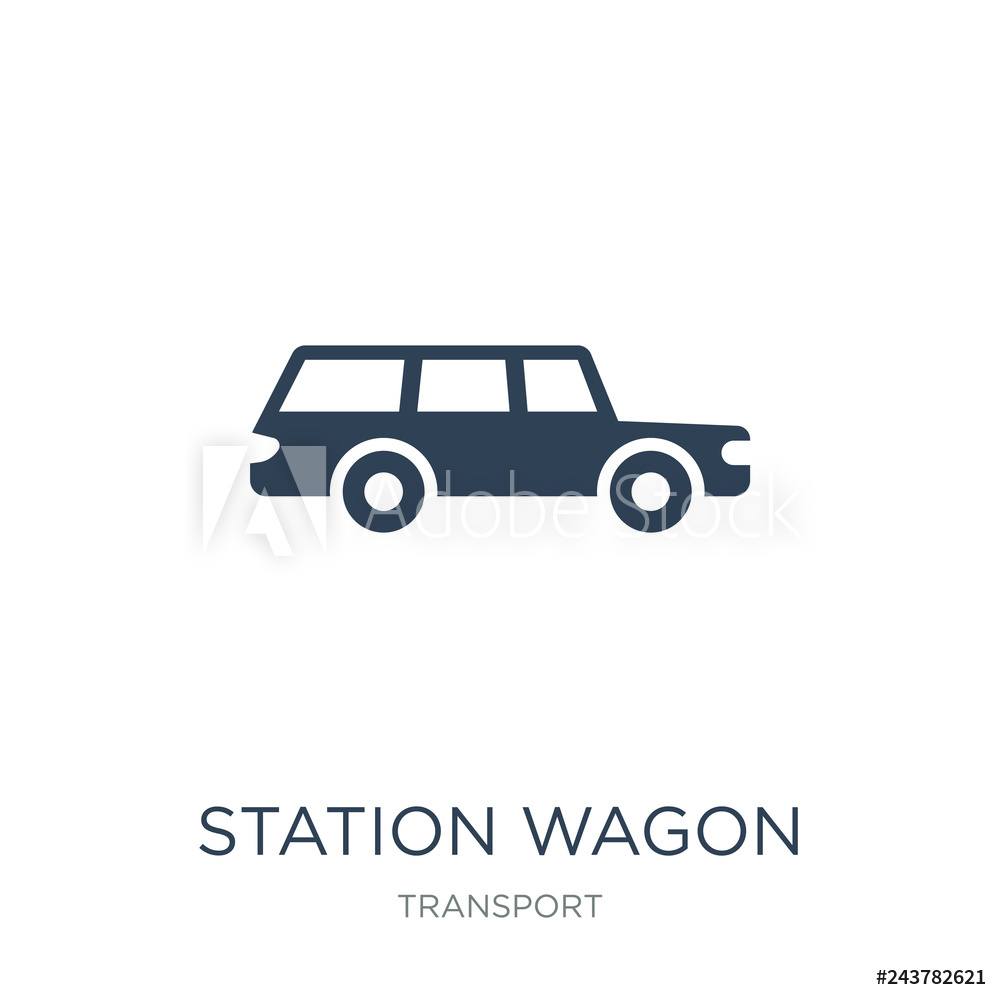 1000x1000 Photo Art Print Station Wagon Icon Vector On White Background