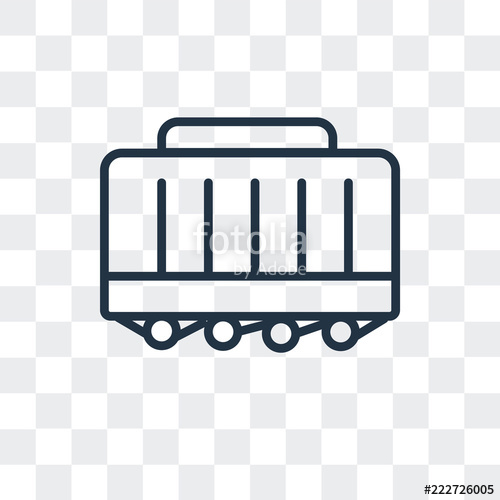 500x500 Wagon Icon Isolated On Transparent Background Modern And Editable
