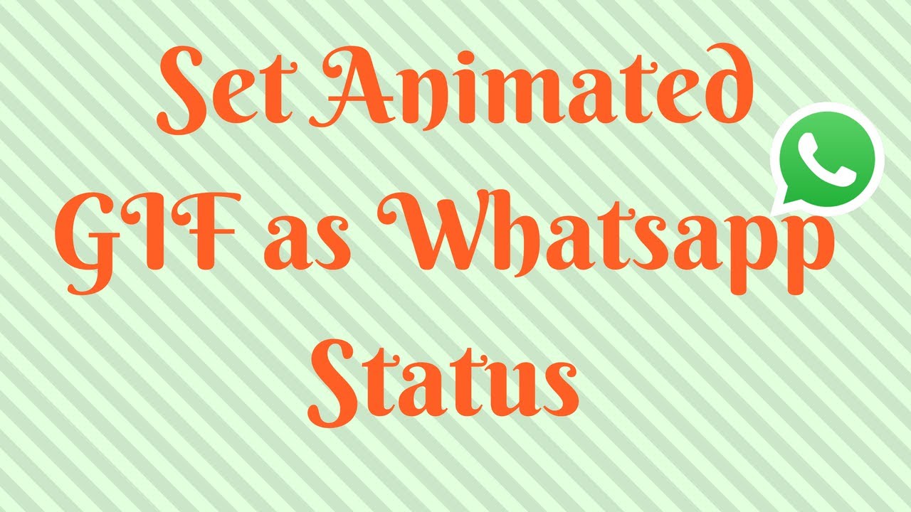1280x720 How To Set Animated Gif As Whatsapp Status