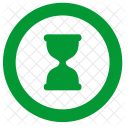 256x256 Waiting Icon Of Flat Style