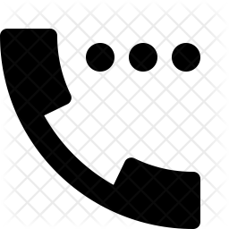 256x256 Call On Waiting Icon Of Glyph Style