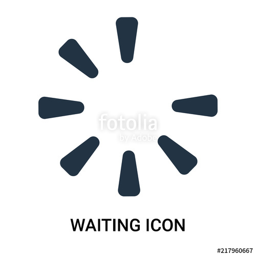 500x500 Waiting Icon Isolated On White Background Modern And Editable