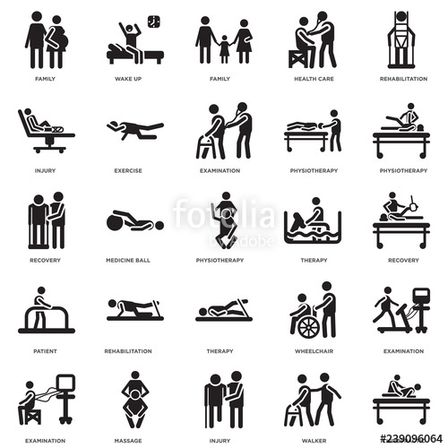 500x500 Simple Set Of Vector Icon Contains Such Icons As Chiropractic