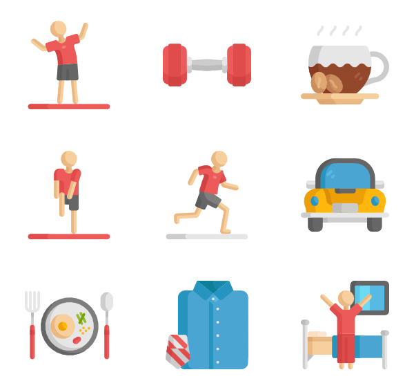 600x564 Wake Up Icons