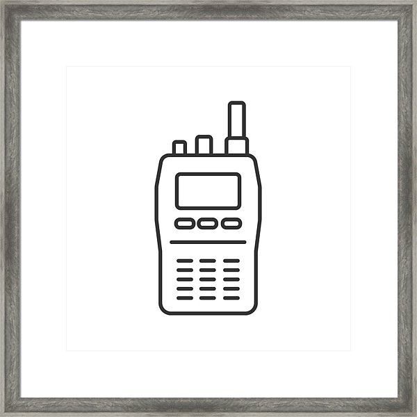 600x600 Walkie Talkie Icon Framed Print