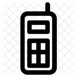 256x256 Walkie Talkie Icon Of Line Style