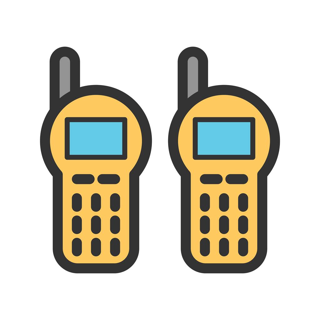 1024x1024 Walkie Talkie Line Filled Icon