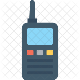 256x256 Walkie Talkie Icon Of Flat Style