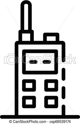 305x470 Walkie Talkie Icon, Outline Style Walkie Talkie Icon Outline