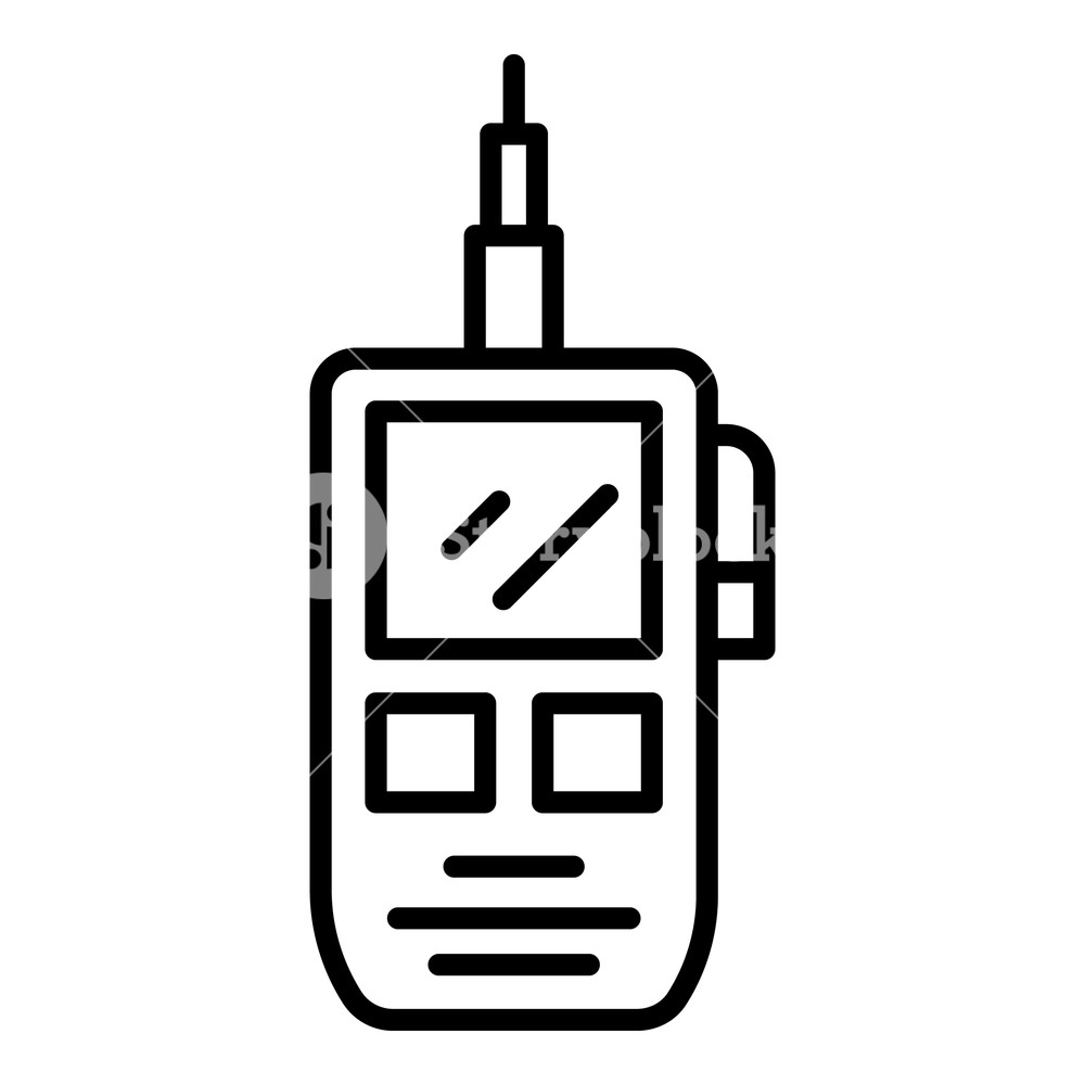 1000x1000 Walkie Talkie Icon Outline Walkie Talkie Vector Icon For Web