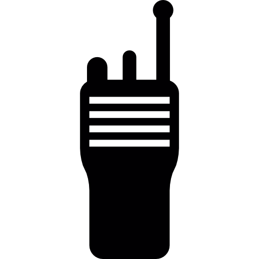 512x512 Police Walkie Talkie With White Lines Icons Free Download