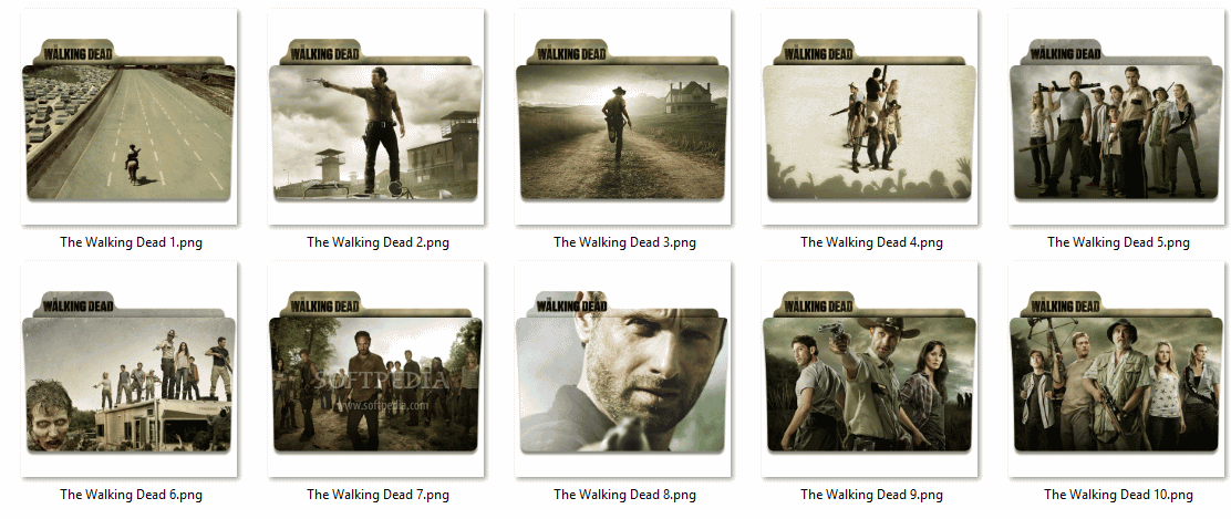 1112x469 Download The Walking Dead Folder Icon