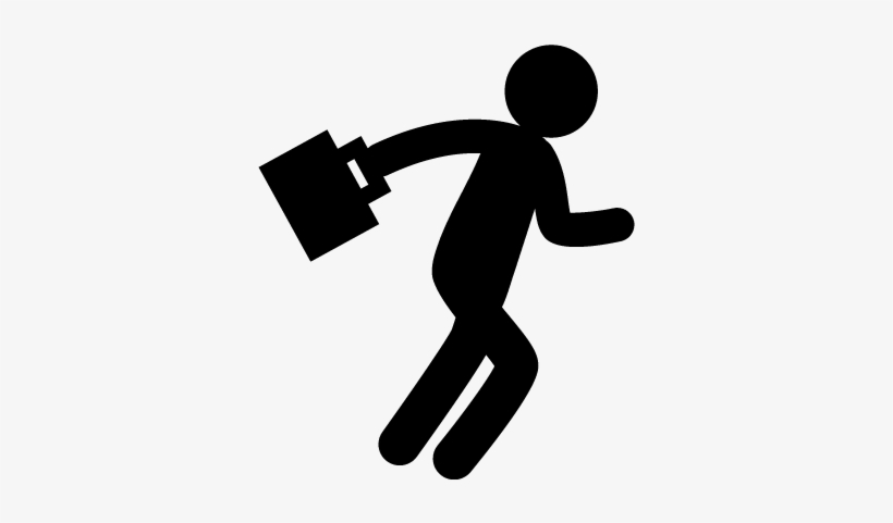 820x481 Man Silhouette Walking With Suitcase Vector