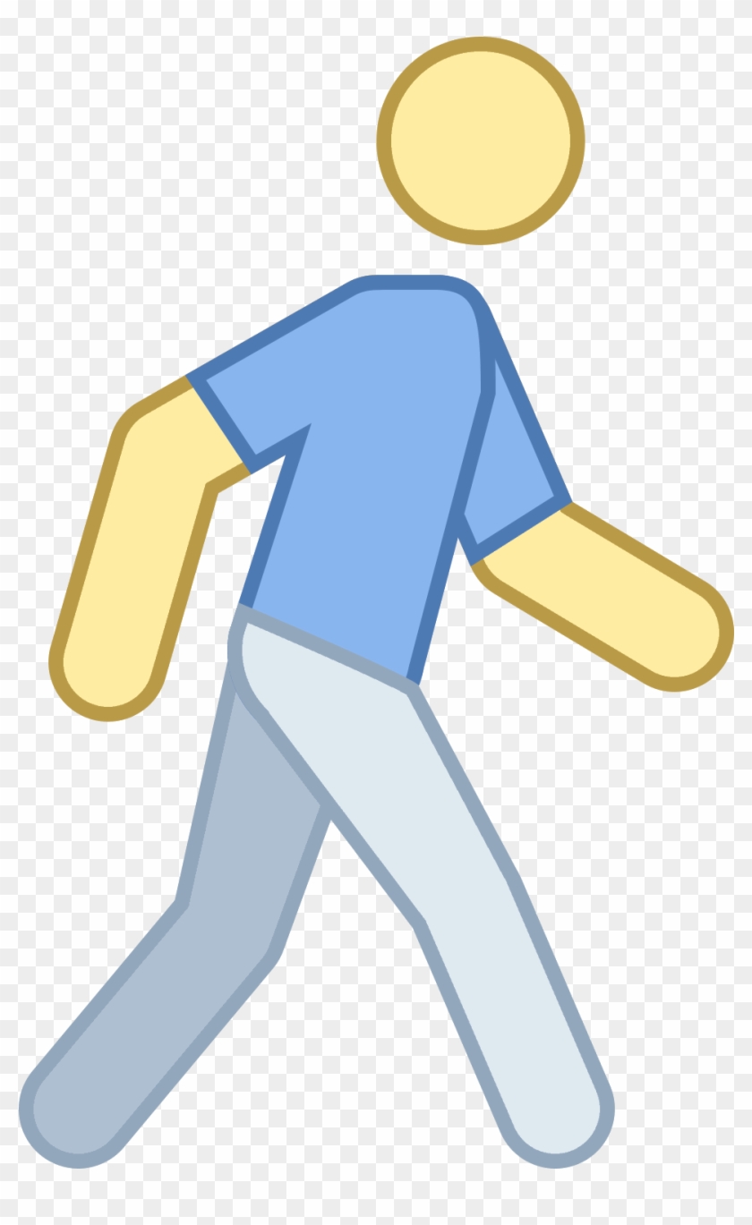 840x1369 Walking Man Icon For Kids