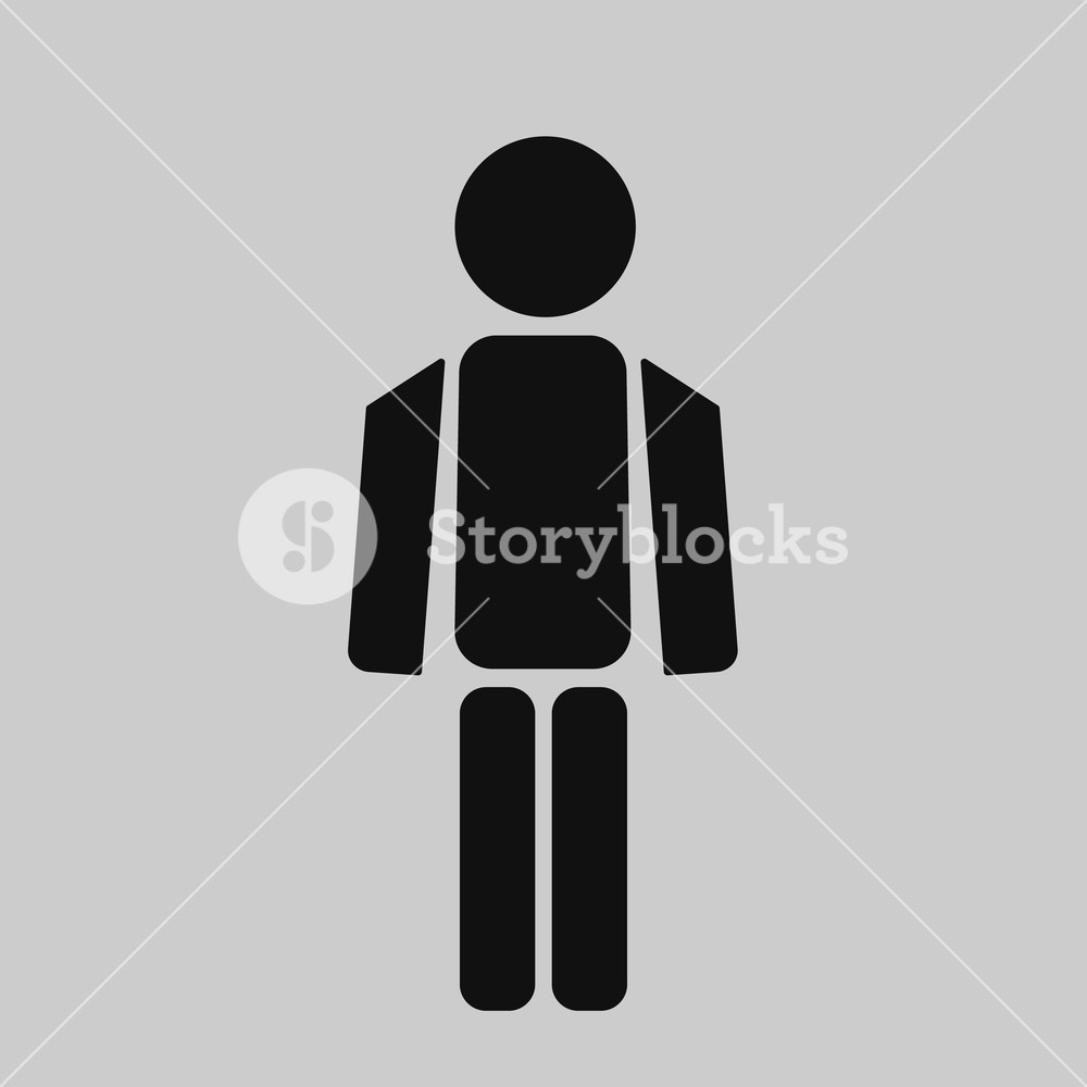 1000x1000 Walking Man Vector Icon People Walk Sign Illustration
