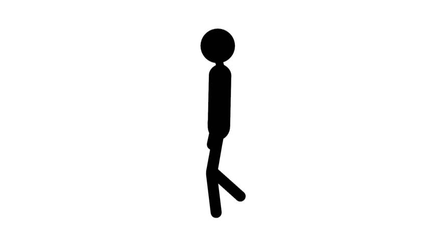 852x480 Man Walk Moving Man Icon