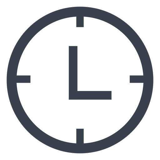 512x512 Flat Wall Clock Icon